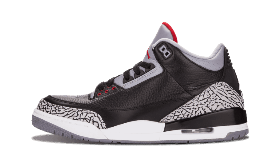 Air Jordan 3 Retro Sort Cement Genopfyldning