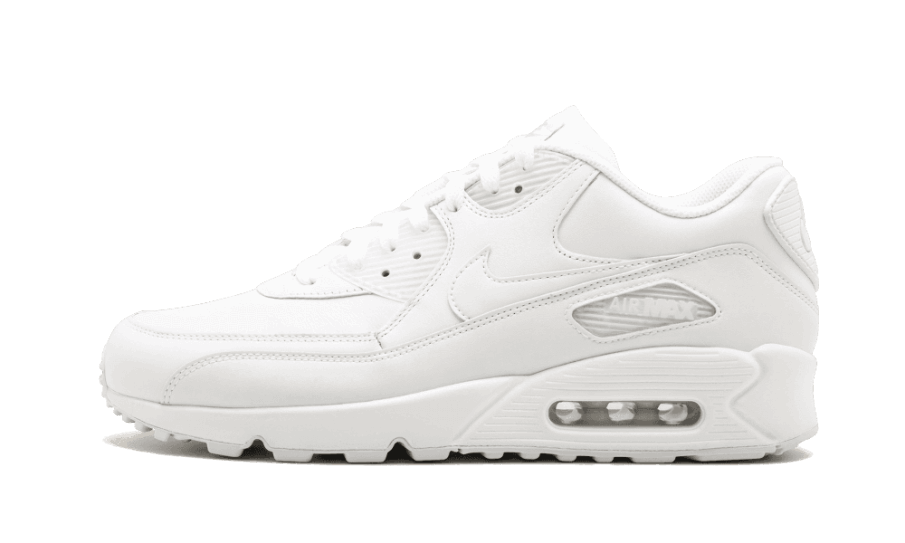 Nike Air Max 90 Læder ægte Hvid Restock