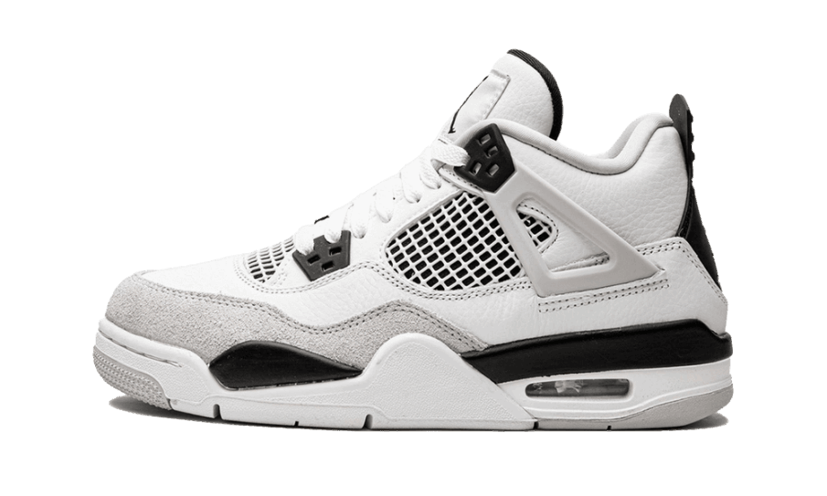 Air Jordan 4 Retro Militær Sort (gs) Genopbygning