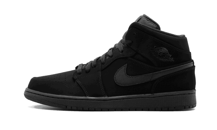 Air Jordan 1 Mid Sort Hvid Sort Restock