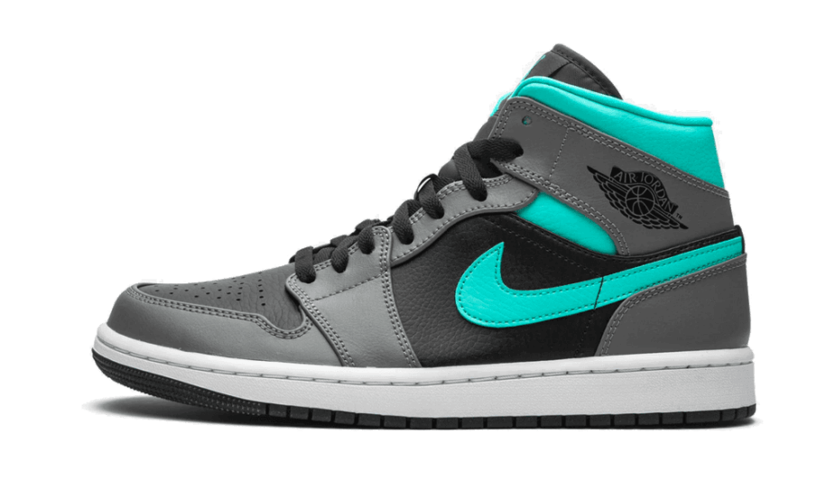 Genopfyld Air Jordan 1 Mid Grey Aqua