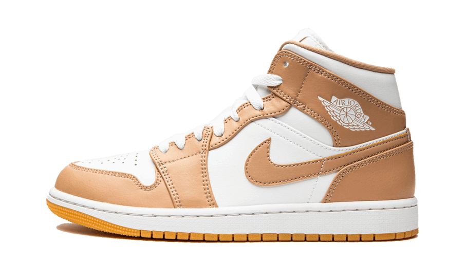 Restock Air Jordan 1 Mid Hamp Tan Hvid