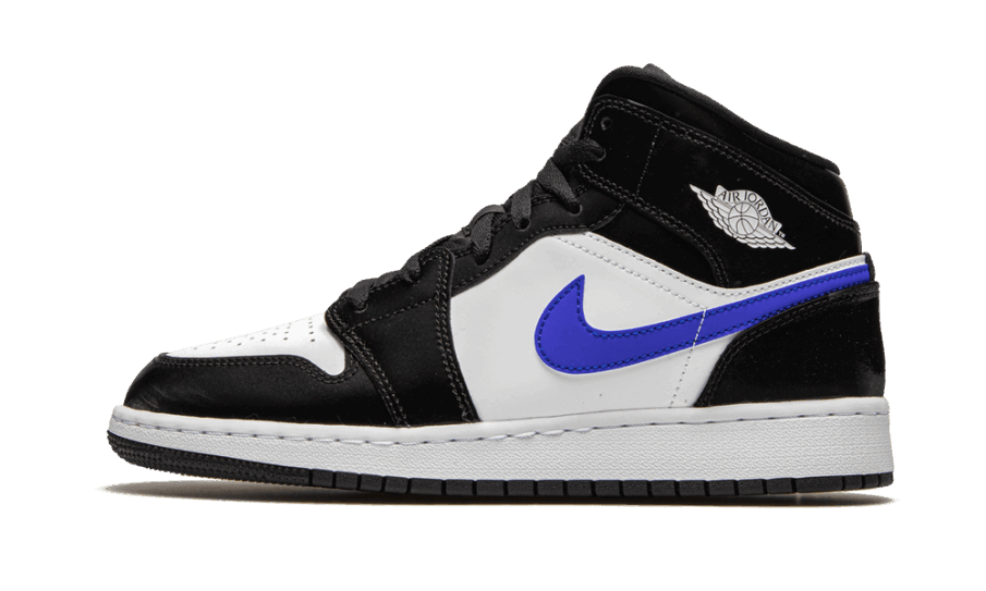 Genopfyld Air Jordan 1 Mid Black Racer Blå (gs)