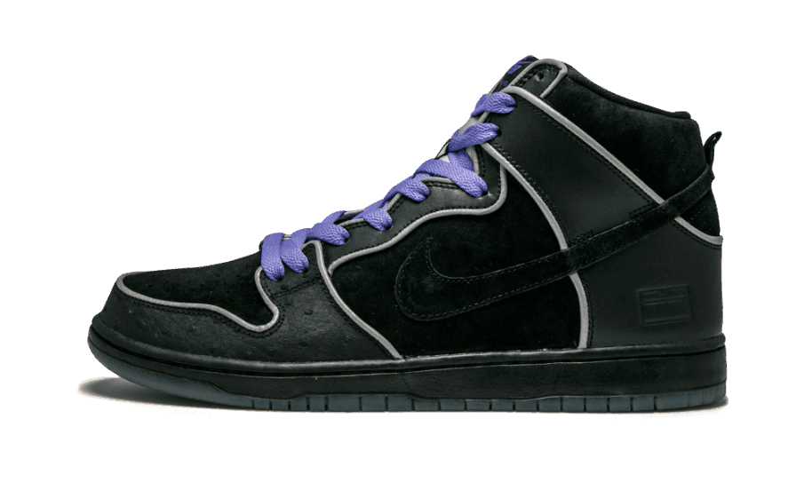 Restock Nike Sb Dunk High Sort Lilla æske