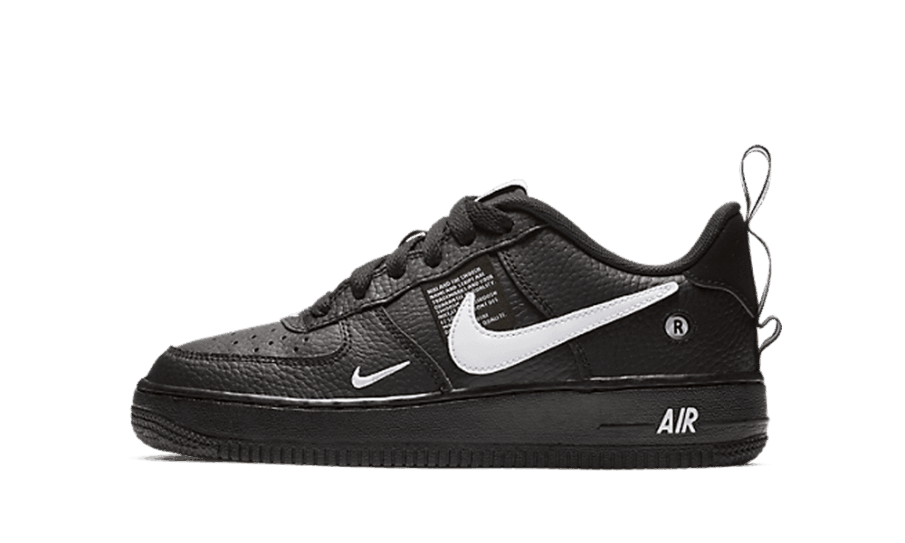 Genopfyld Nike Air Force 1 Low Utility Sort Hvid (gs)