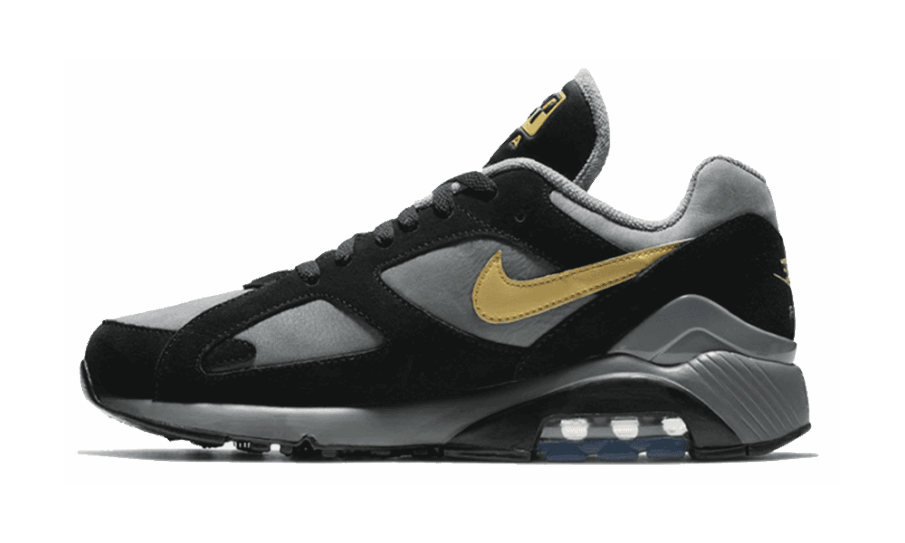 Nike Air Max 180 Sort Guld Genopfyldning