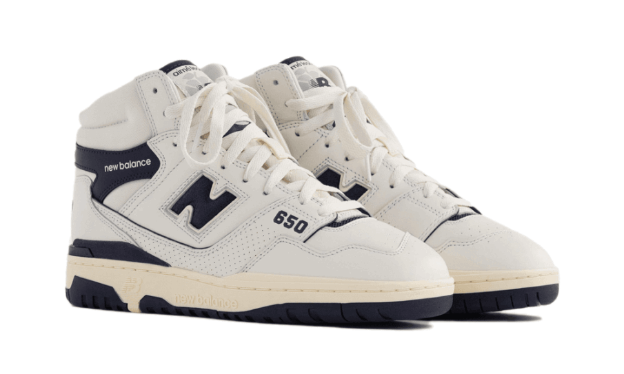 New Balance 650r Aime Leon Dore Hvid Marineblå Restock