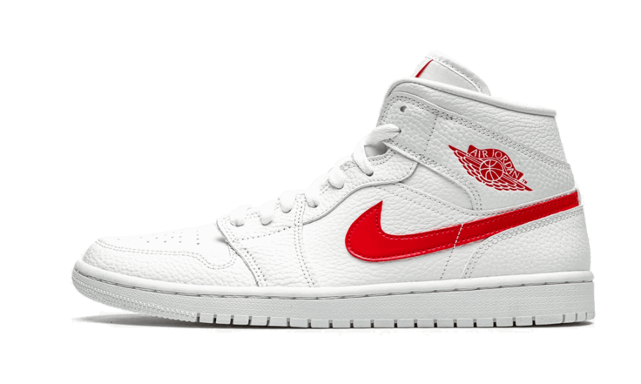 Restock Air Jordan 1 Mid White University Red (w)