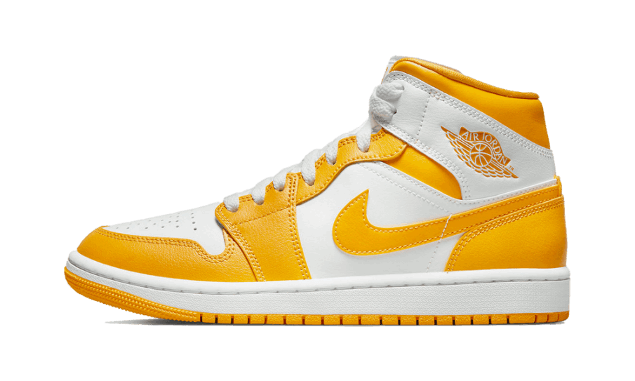 Genopfyld Air Jordan 1 Mid Hvid Gul
