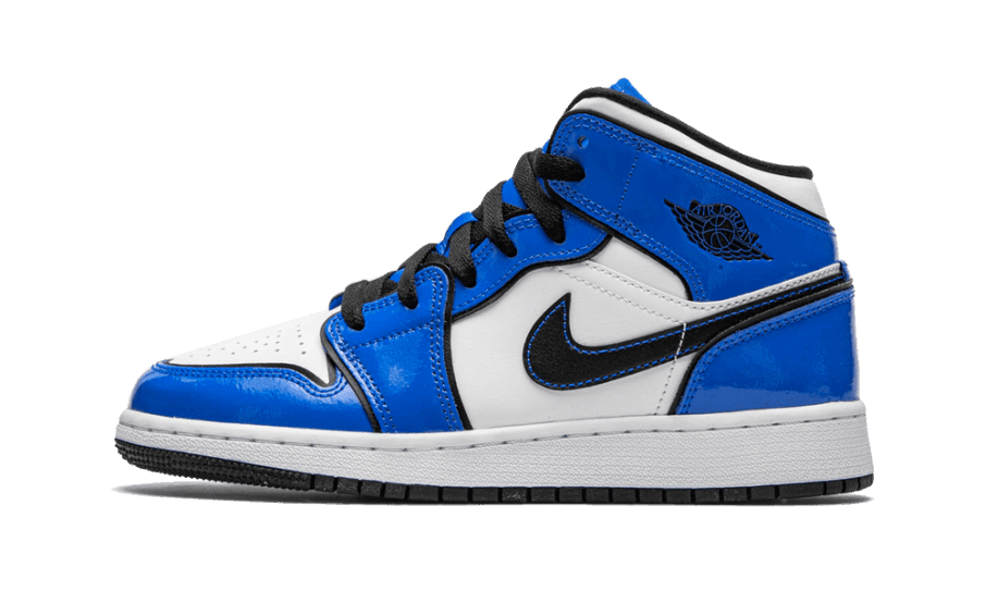 Genopfyld Air Jordan 1 Mid Signal Blue (gs)