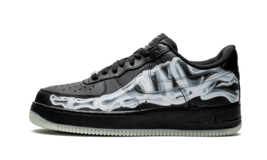 Nike Air Force 1 Lav Sort Skelet Genopbygning