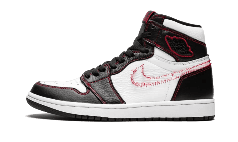 Restock Air Jordan 1 Retro Høj Trodsig Hvid Sort Gym Rød