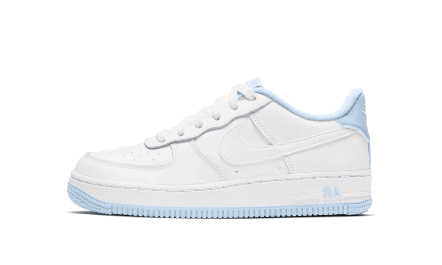 Nike Air Force 1 Lav Hvid Brintblå (gs) Genopfyldning