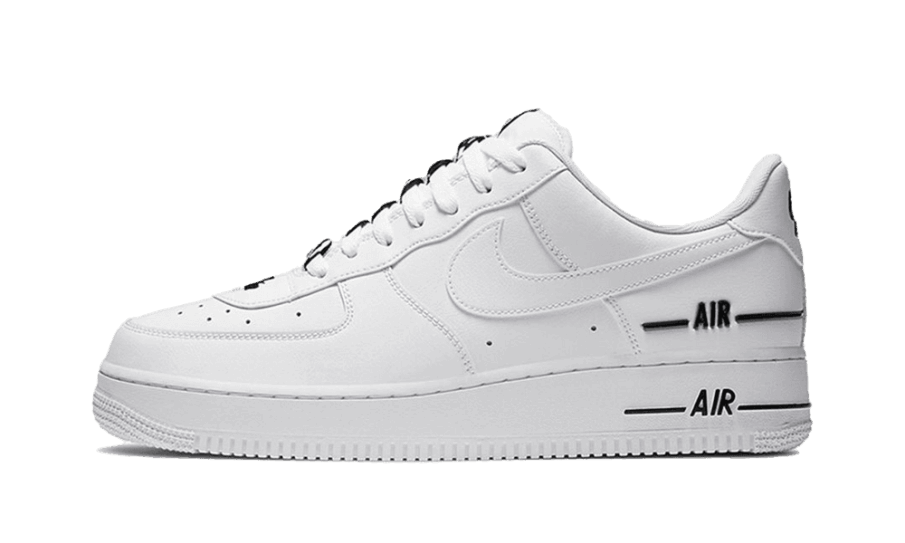 Nike Air Force 1 Lav Dobbelt Luft Lav Hvid Sort Restock