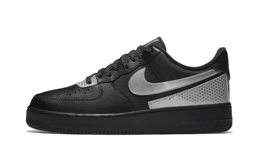 Nike Air Force 1 Lav 3m Sort Genopfyldning