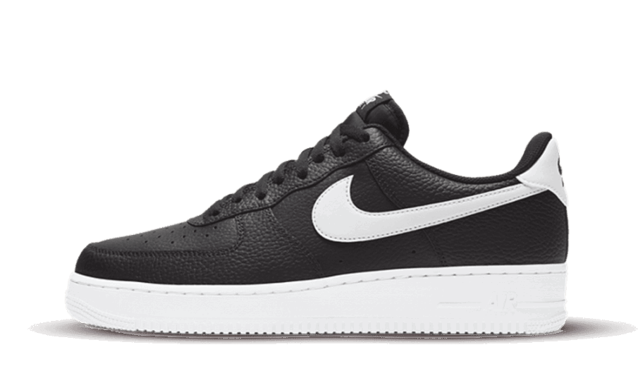 Restock Nike Air Force 1 Low 07 Sort Hvid Rullestenslæder