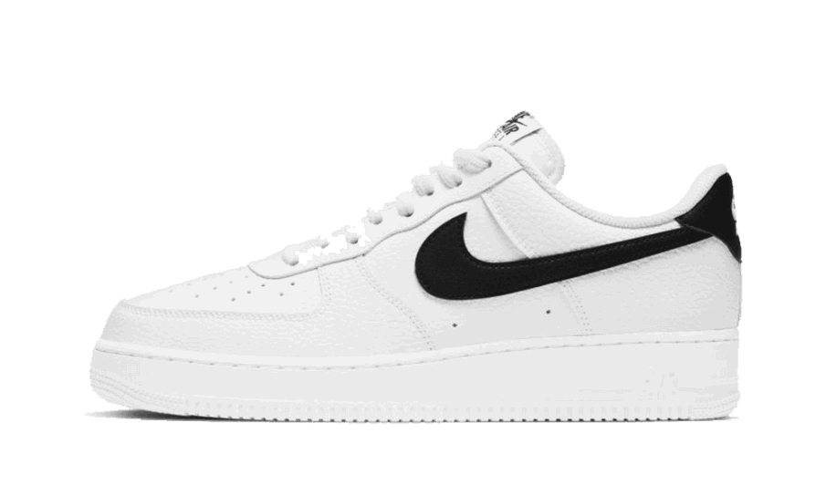 Nike Air Force 1 Low 07 Hvid Sort Rullestenslæder Restock