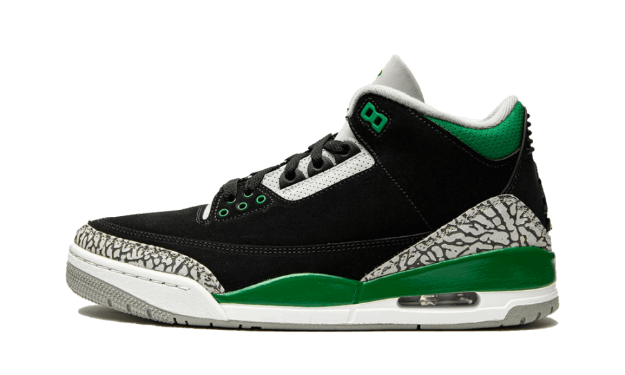 Genopfyld Air Jordan 3 Fyr Grøn Cement Grå