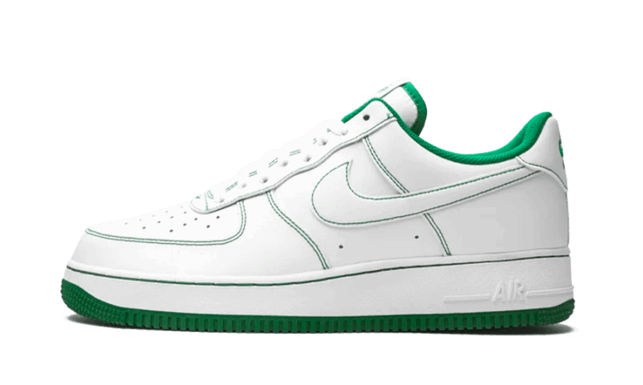 Nike Air Force 1 Lav Kontrast Søm Fyrregrøn Genopbygning