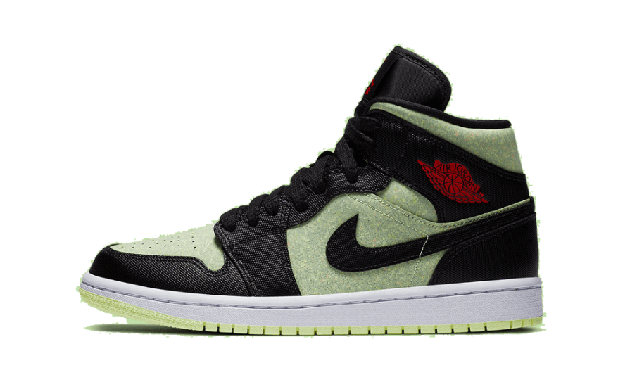 Restock Air Jordan 1 Mid Se Sort/chile Rød-knapt Volt-hvid Sort