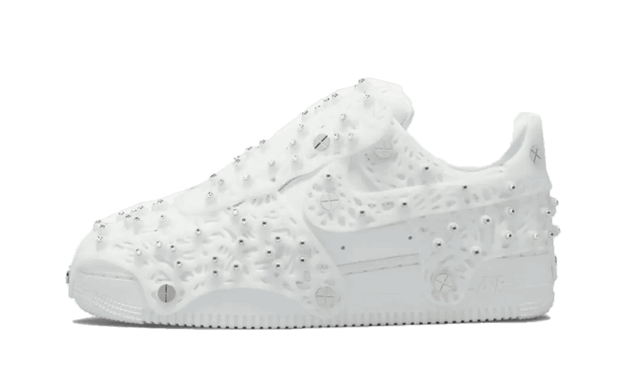 Nike Air Force 1 Lav Swarovski Retroreflekterende Krystaller Hvid (w) Restock