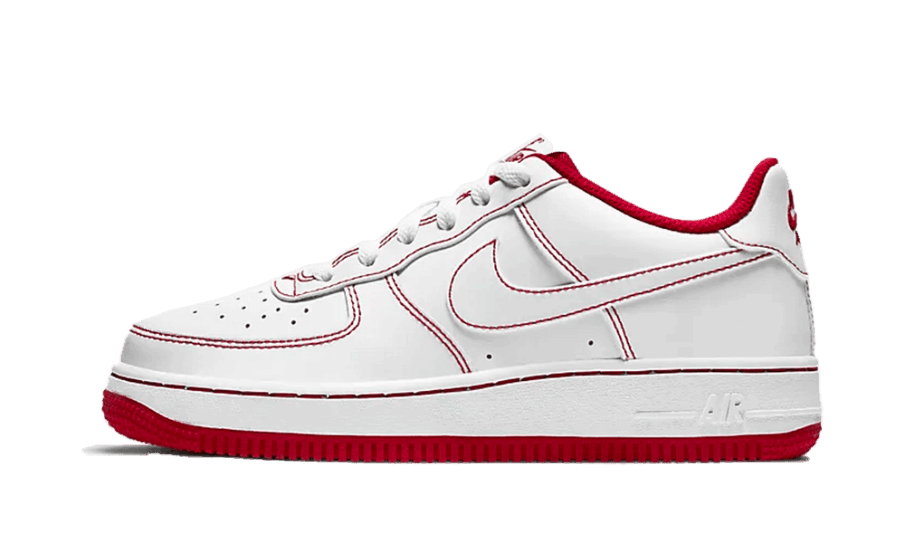 Genopfyld Nike Air Force 1 Lav Hvid Rød (gs)