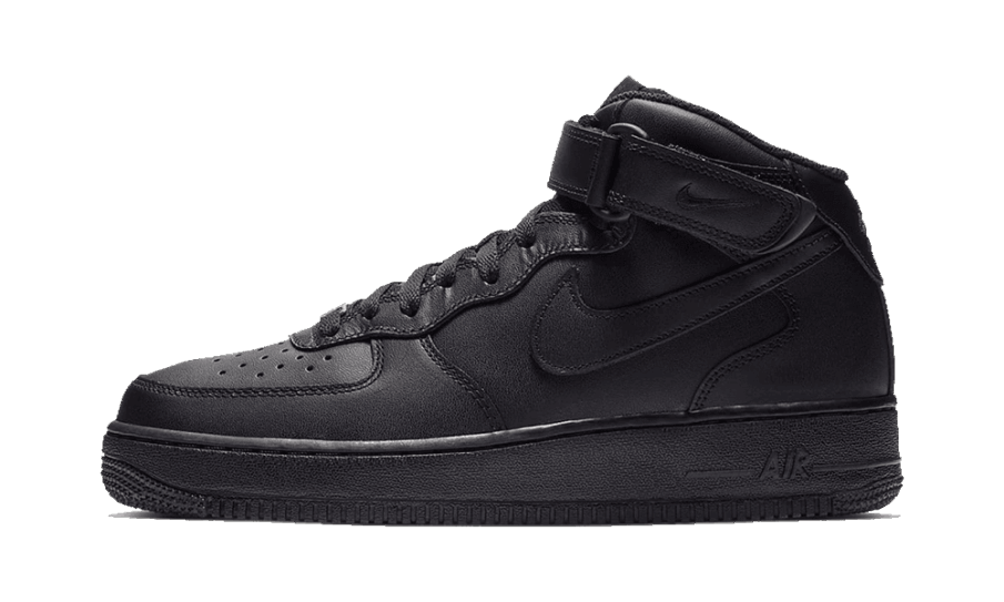 Nike Air Force 1 Mid 07 Triple Black (2021) Påfyldning