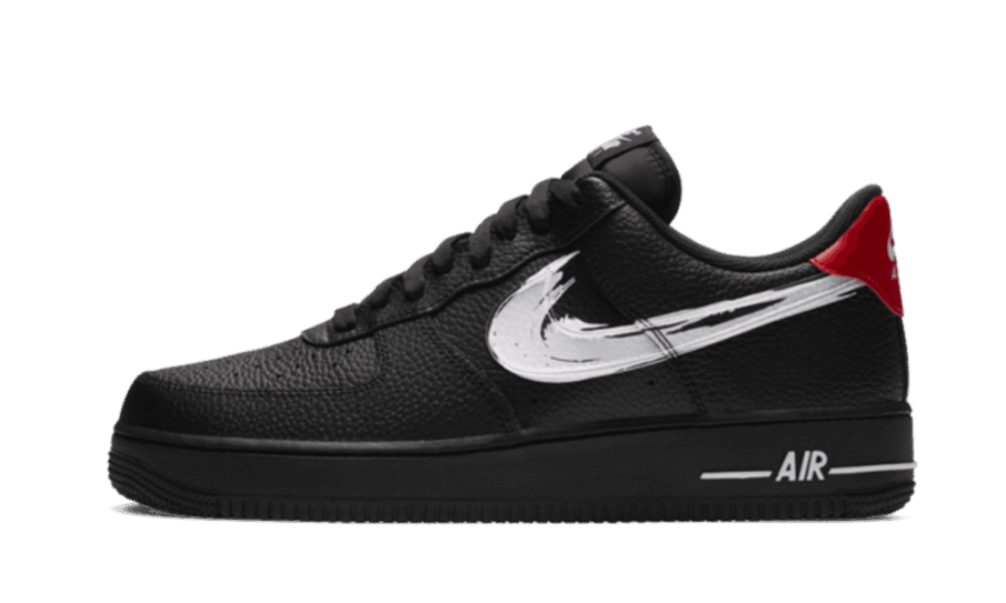 Nike Air Force 1 Lavt Penselstrøg Sort Genopbygning