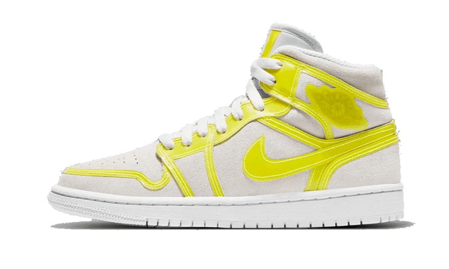 Air Jordan 1 Mid Lx Optisk Gul Genopbygning