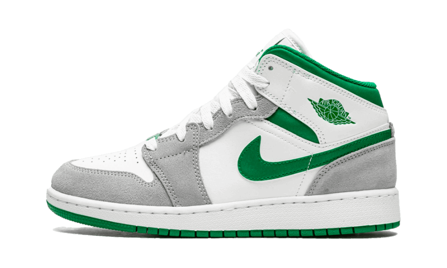Genopfyld Air Jordan 1 Mellemgrå Grøn (gs)