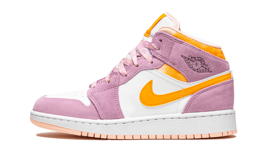Air Jordan 1 Mid Arctic Pink (gs) Genopbygning