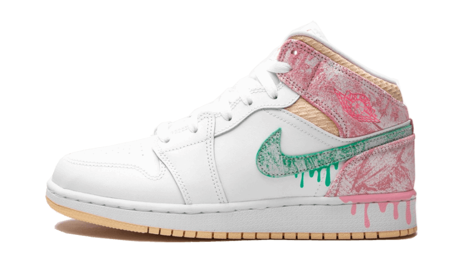 Genopfyld Air Jordan 1 Mid Paint Drip (gs)