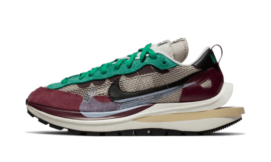 Nike Sacai Vaporwaffle Skurk Rød Neptun Grøn Restock