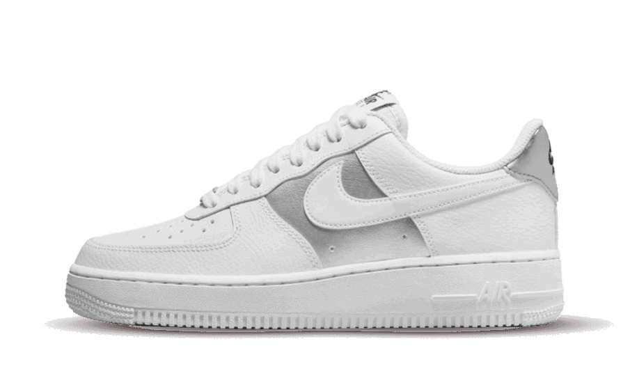 Genopfyld Nike Air Force 1 Low 07 Hvid Metallisk Sølv 2022 (b)