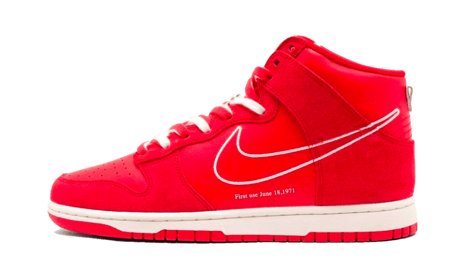 Nike Dunk High Første Gang University Red Restock