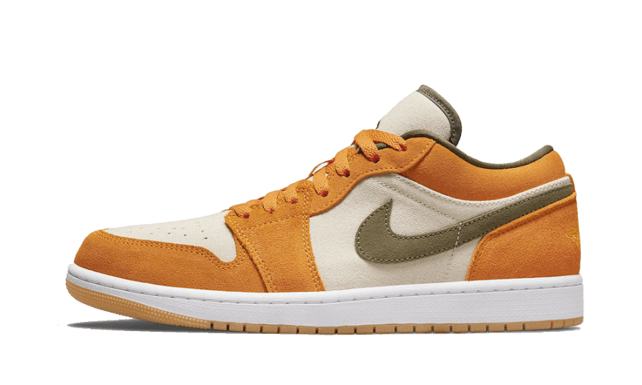 Air Jordan 1 Lav Orange Oliven Genopfyldning