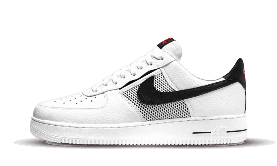 Nike Air Force 1 Lav Mesh Lomme Hvid Sort Restock