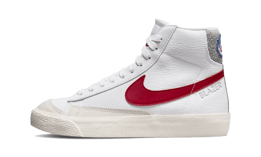 Nike Blazer Mid 77 Hvid Lys Røg Grå Phantom Gym Red (gs) Restock