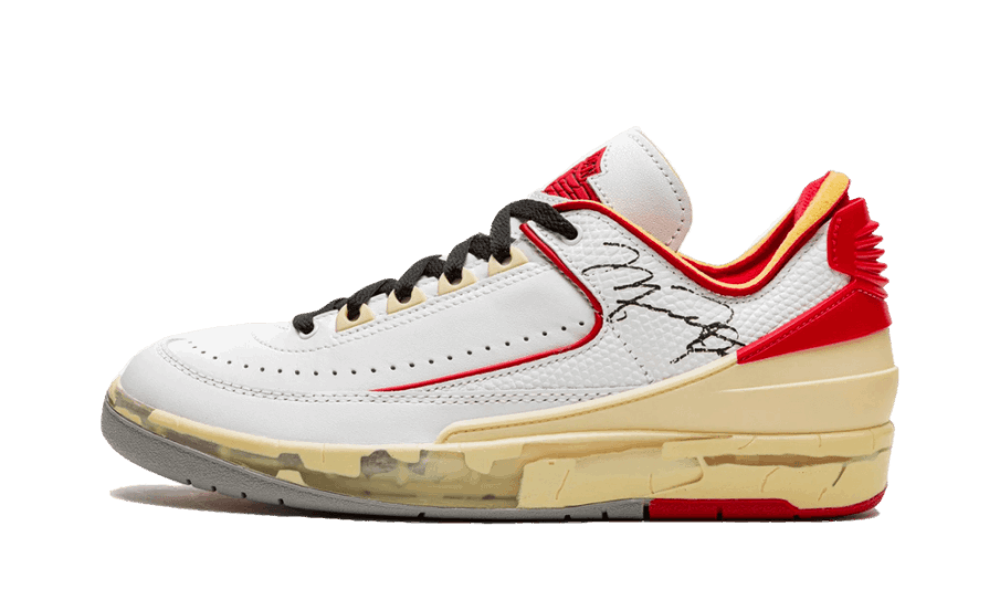 Air Jordan 2 Retro Lav Sp Off-white Hvid Rød Restock