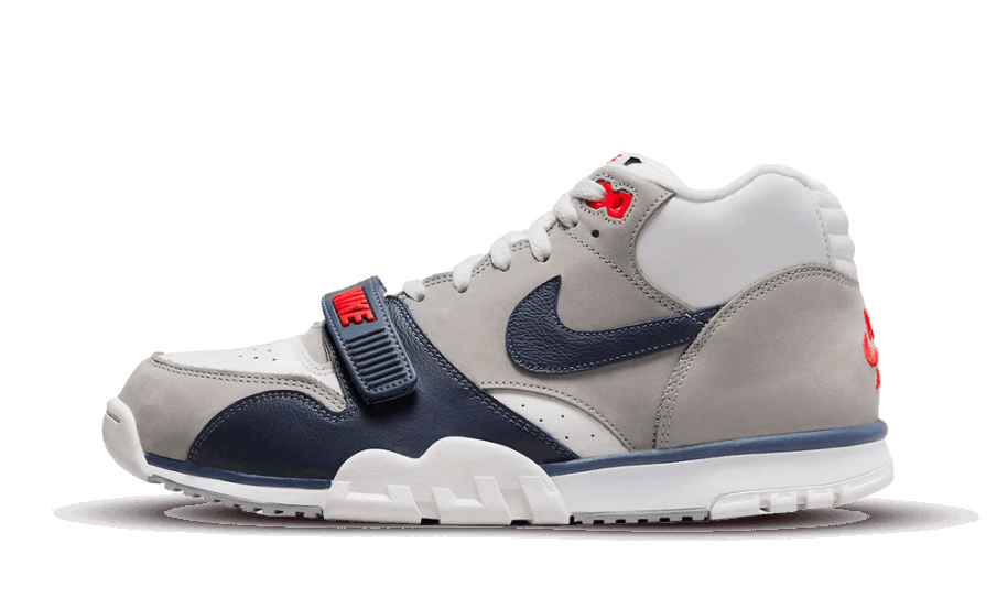 Nike Air Trainer 1 Hvid Midnight Navy Mellemgrå Restock
