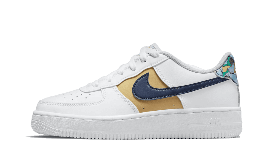 Genopfyld Nike Air Force 1 Lav Lv8 Hvid Blomstret (gs)