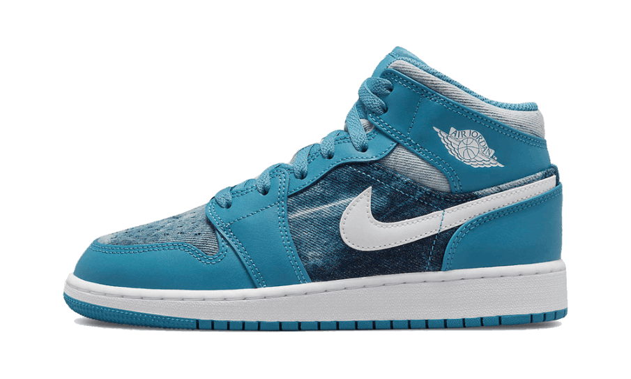 Genopfyld Air Jordan 1 Mellemvasket Denim (gs)