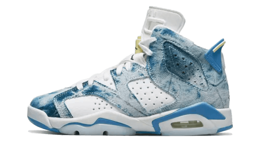 Genopfyld Air Jordan 6 Retro Vasket Denim (2022) (gs)