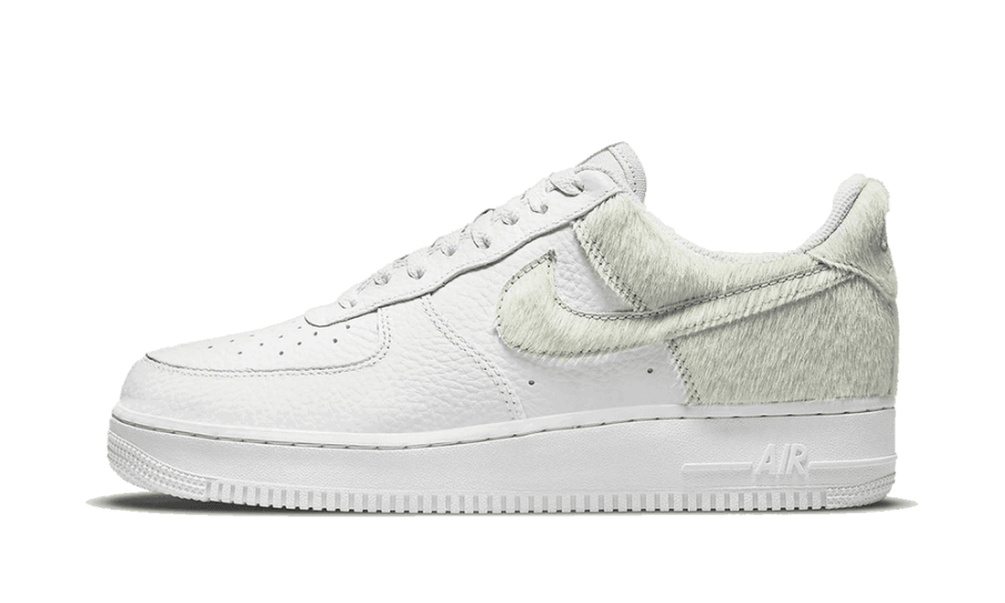 Restock Nike Air Force 1 Lav Hvid Ponyhår Hæl (w)