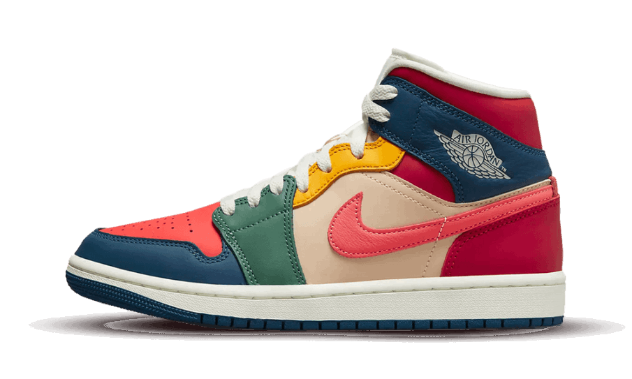 Genopfyld Air Jordan 1 Mid Multi Colour 2022 (w)
