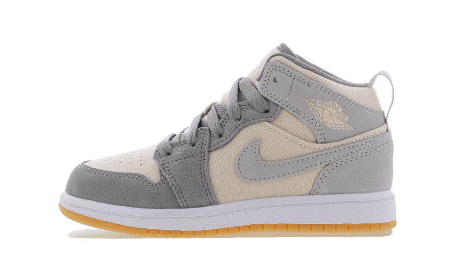 Air Jordan 1 Mid Se Kokosmælk Partikel Grå (ps) Genopfyld