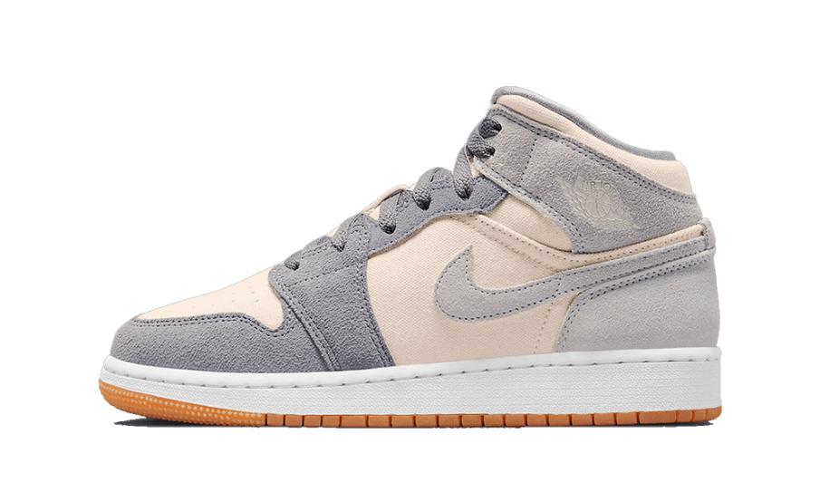 Genopfyld Air Jordan 1 Mid Se Kokosmælk Partikel Grå (gs)