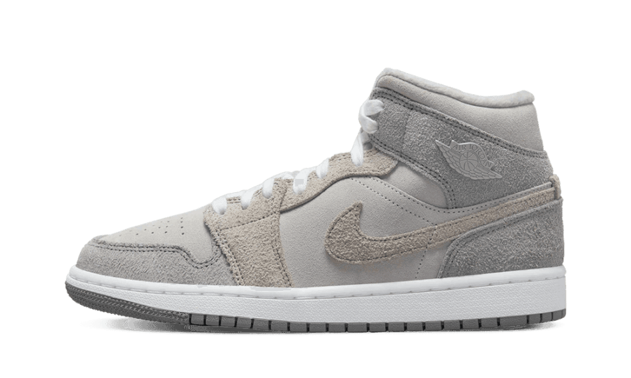 Air Jordan 1 Mid Se Partikelgrå (w) Genopbygning