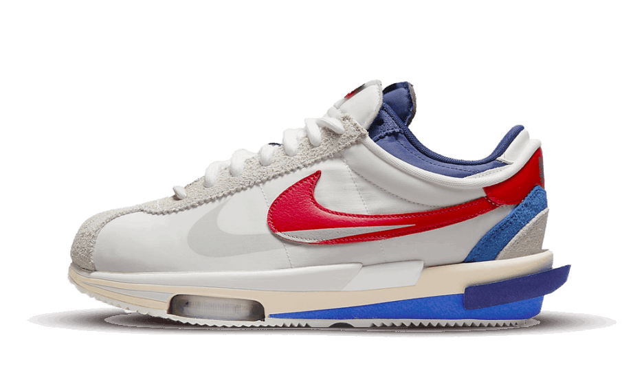 Restock Nike Cortez 4.0 Sacai Hvid University Rød Blå