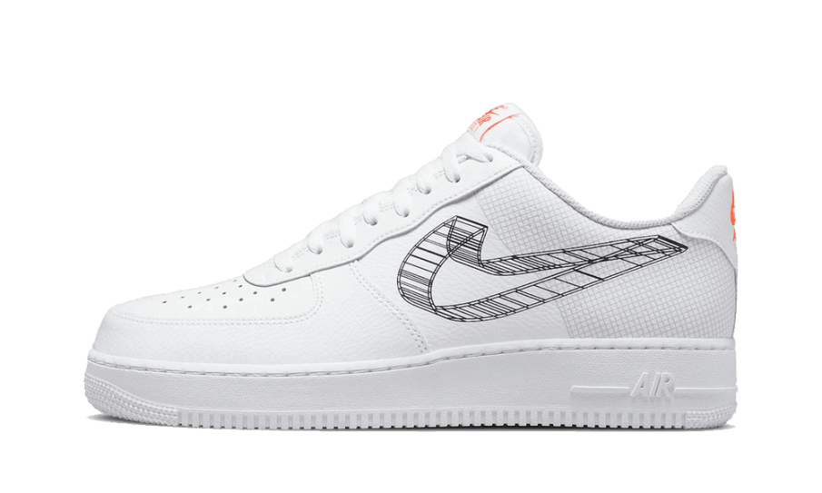 Genopfyld Nike Air Force 1 Lav 3d Swoosh